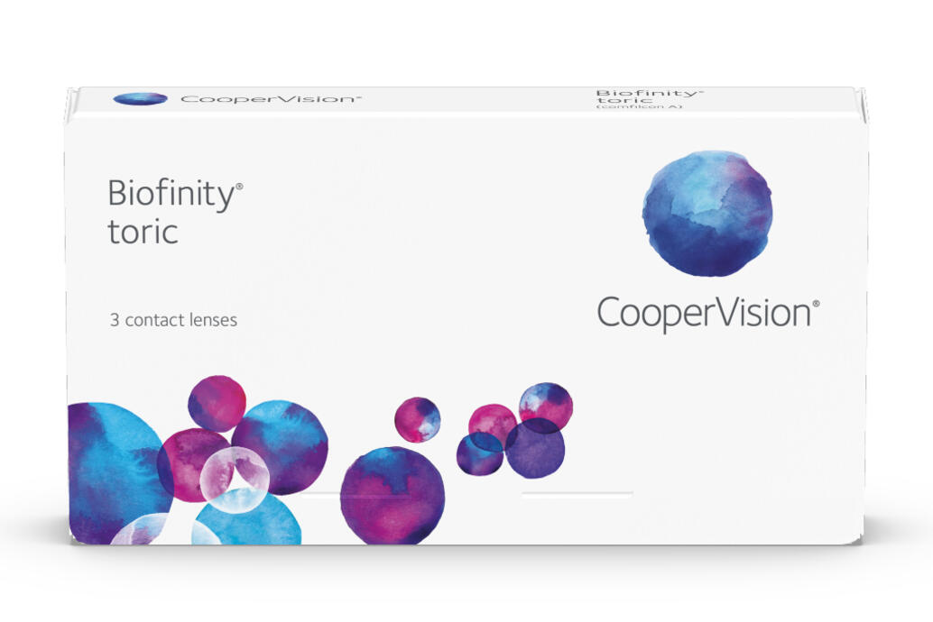 Lentilles mensuelles Biofinity Toric (3 pi&egrave;ces) 01